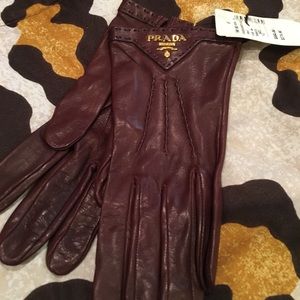Brown PRADA gloves